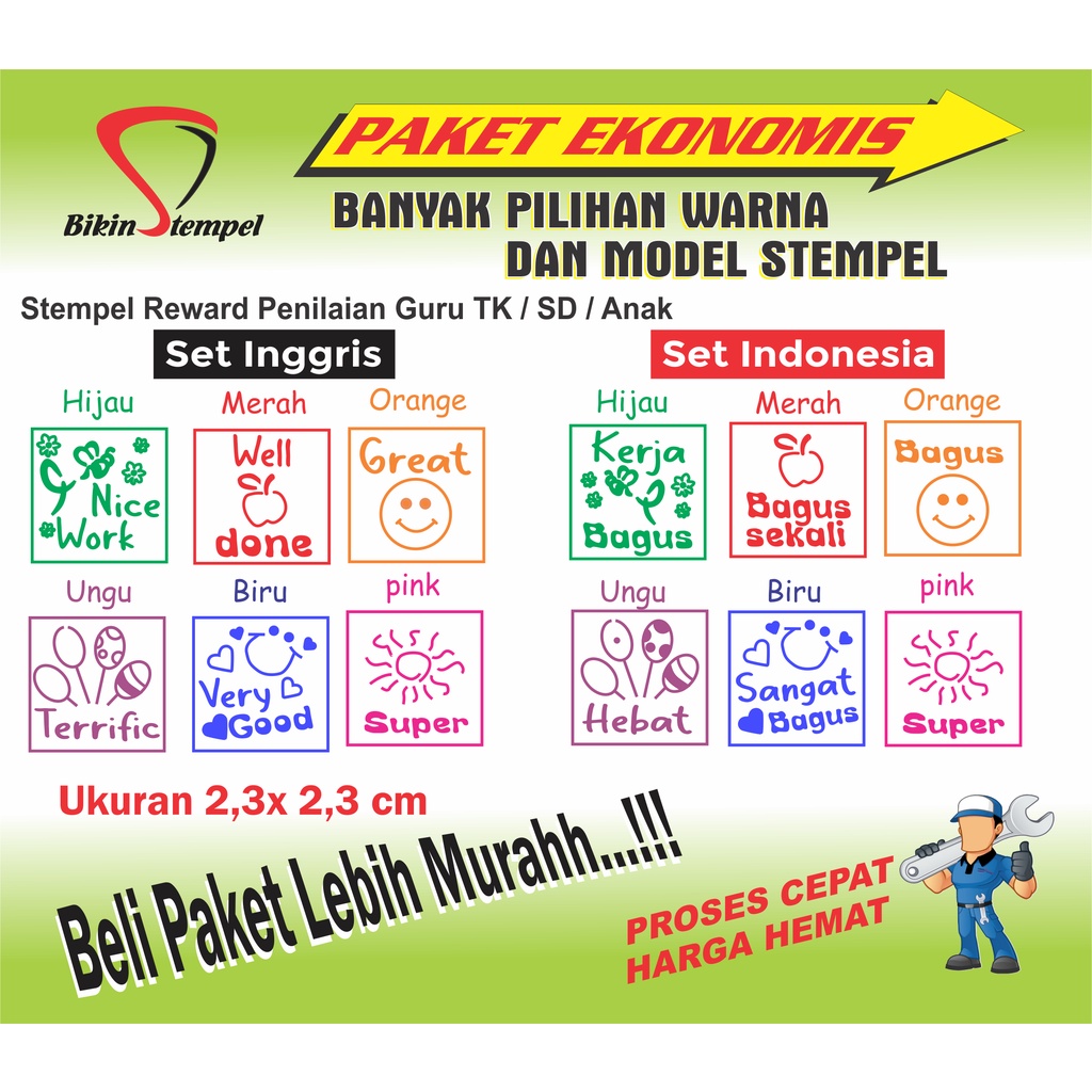 

Stempel Guru Reward TK SD Anak I Stempel Flash Warna