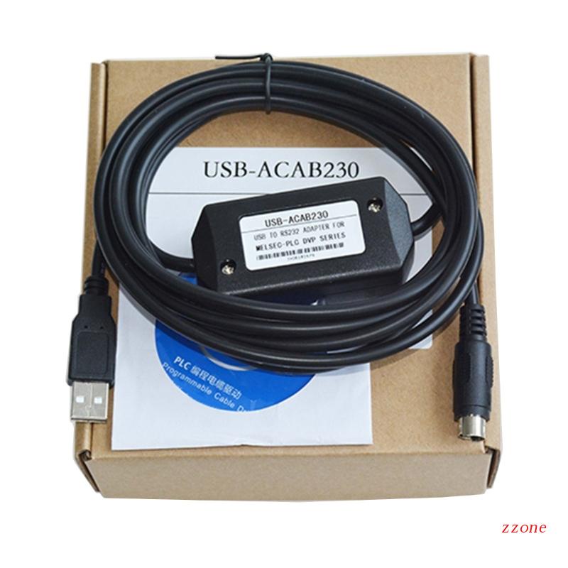 Zzz USB-ACAB230 Untuk DELTA DVP Kabel Program PLC Kabel Program USB-DVP