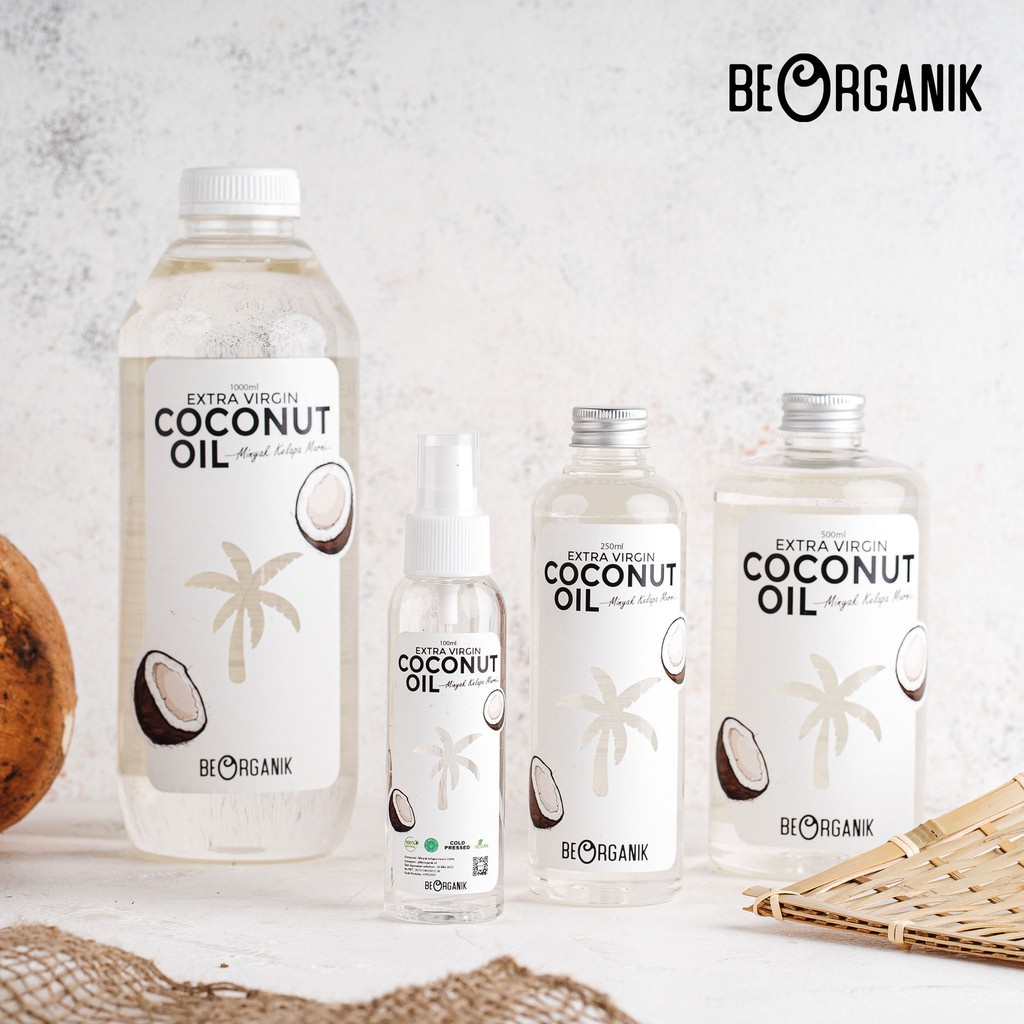 

VCO 500ml 250ml dan Spray BEORGANIK Virgin Coconut Oil Minyak Kelapa Murni VICO Be Organik