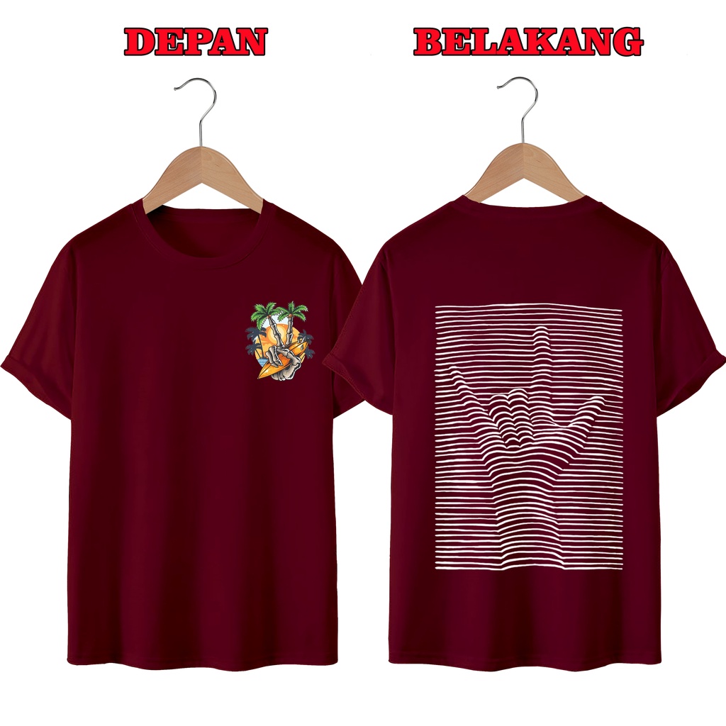 KAOS DISTRO UNISEX PRIA DAN WANITA TERBARU, KAOS JUMBO GARISMETAL