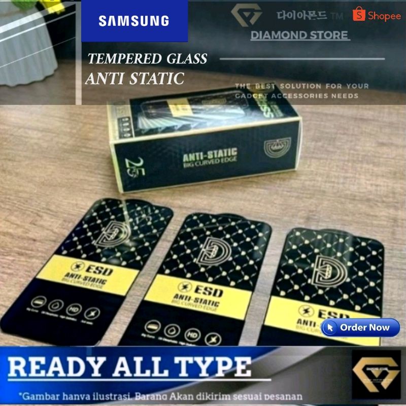 SAMSUNG TEMPERED GLASS TERKINI ANTI STATIC FULL COVER ANTI GORES SCREEN PROTECTOR A02S A03 CORE A03S A04E A04S A12 A13 A20S A21S A14 5G A70 A11 M11 NOTE 20 S20 FE A23 A22 M14 4G A33 A10S A31 A32 A20 A30 A80 A30S J2 J7 PRIME A14 4G S23+ S23 A34 A54 A24 4G