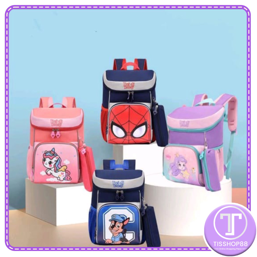 TAS SEKOLAH RANSEL ANAK KARAKTER / TAS RANSEL ANAK / BACKPACK IMPORT KARAKTER