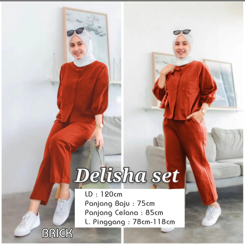 ONESET TERMURAH/SETELAN DELISA SET CRINGKLE MODIS TERHITS