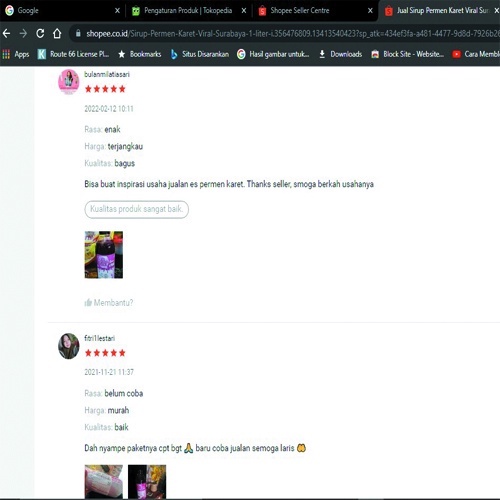 

✨NEW✨ -Sirup Es Permen Karet Viral Surabaya Original Ukuran 1 Liter- 1.1.23