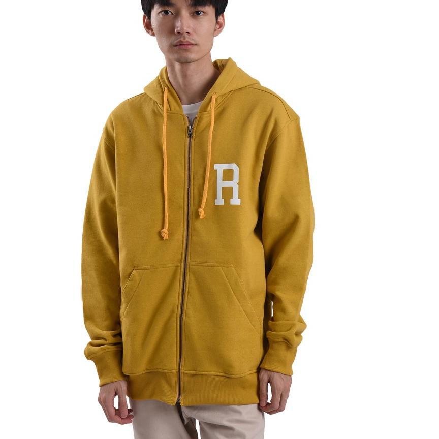 ✺  Roughneck HZ017 Mustard Sig R Zipper Hoodie Ω