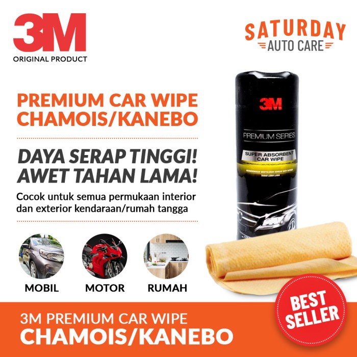 FREE ONGKIR 3M CAR WIPE CHAMOIS ORIGINAL KANEBO 3M ORIGINAL FREE ONGKIR