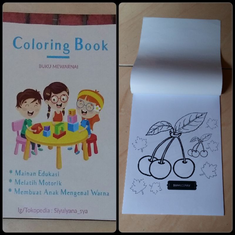 

buku mewarnai buah besar