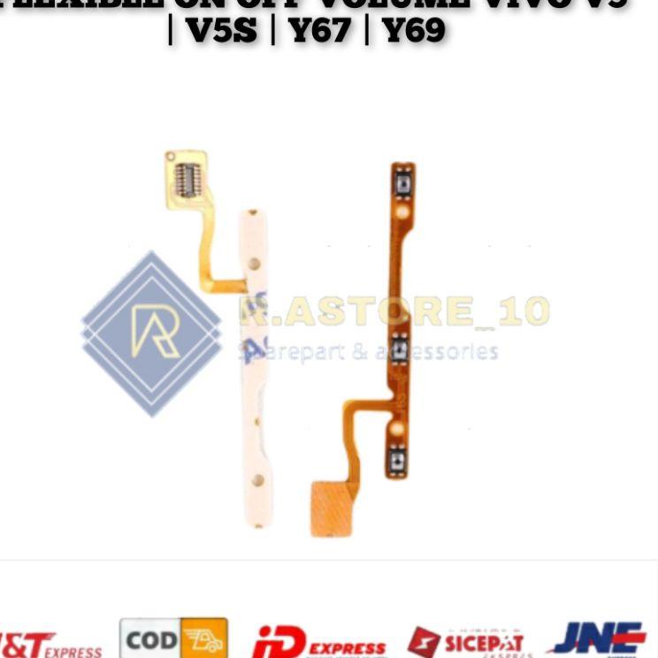 Terbaru 3.3 Flexibel Flexible On Off Volume Vivo V5 | V5S | Y67 | Y69 - Fleksibel Tombol Power On Of