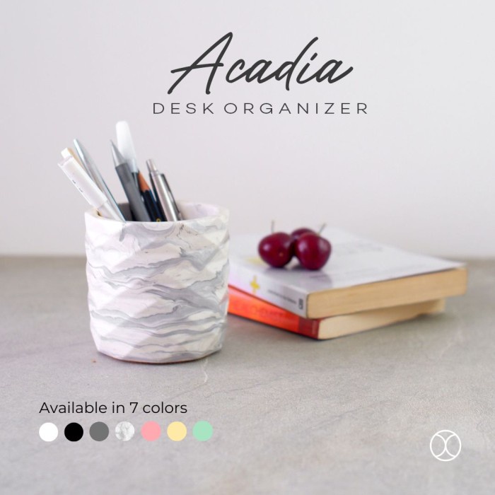 

Terlaris Concreate Desk Organizer Acadia 8 Cm / Stationery Organizer / Holder