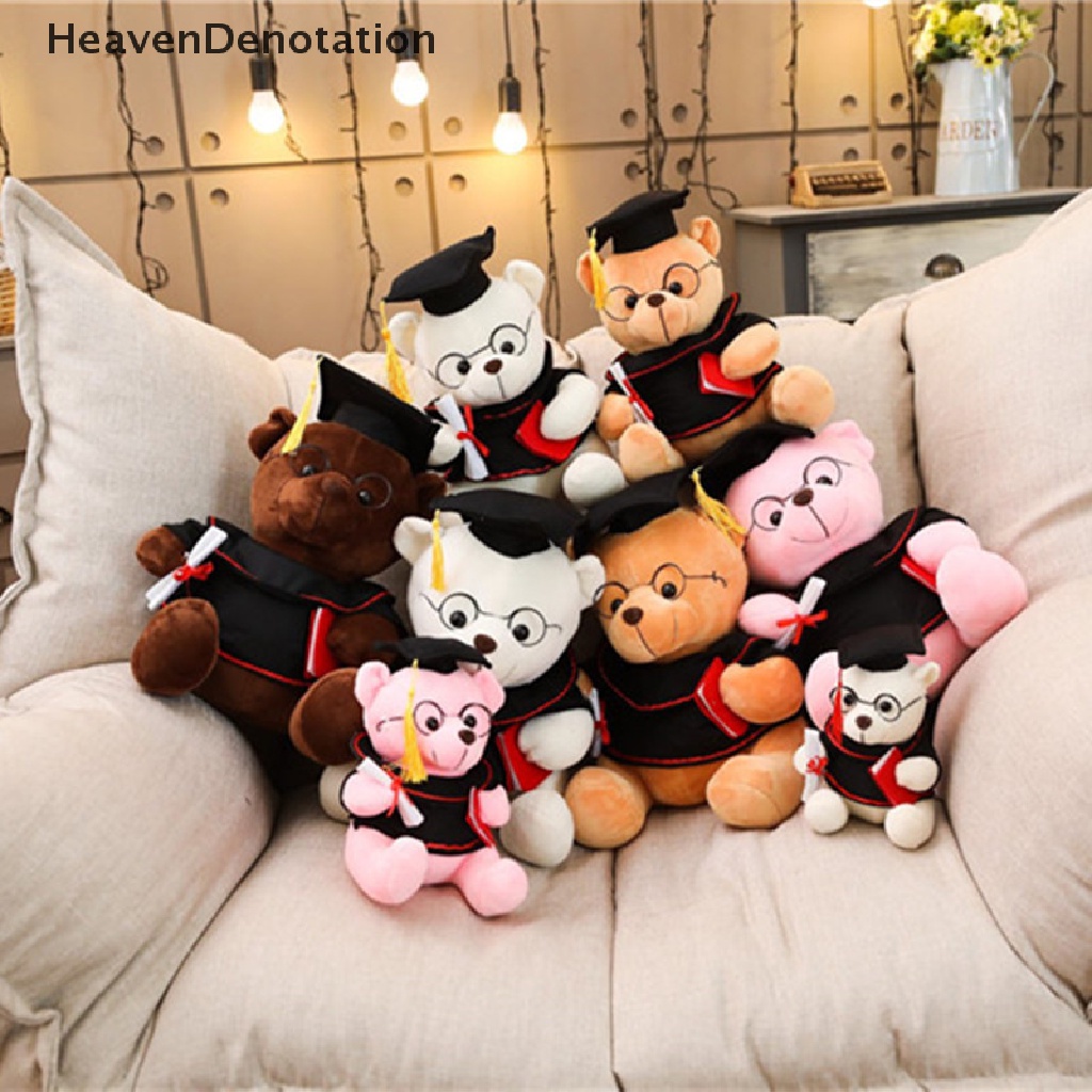 [HeavenDenotation] Boneka Beruang Wisuda Anak Dewasa Hadiah Ulang Tahun Siswa Dokter Beruang Mainan Hewan HDV