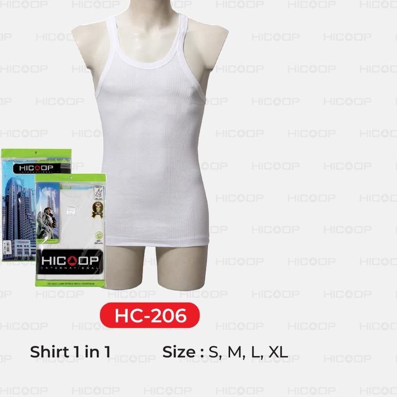 ☚ Kaos Dalam Pria Hicoop HC-206 White ✺