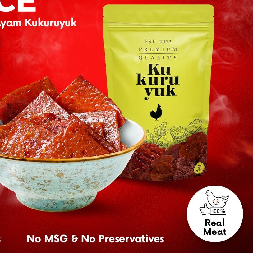

♔ [PREMIUM] Dendeng Ayam Kukuruyuk Makanan Siap Saji - 100 Gram ✲