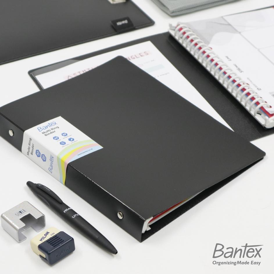 

Sekarang Diskon Bantex A5 Trendy Multi Ring Binder 20 Hole Black 3124 10