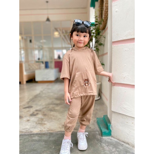 Baju Anak Perempuan Baju Anak cowok Setelan Hoodie anak Lili