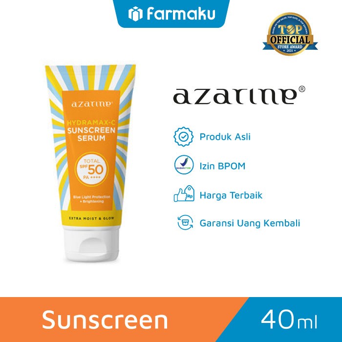 	 Azarine Sunscreen Serum HydraMax C SPF50 Tube 40 ml	
