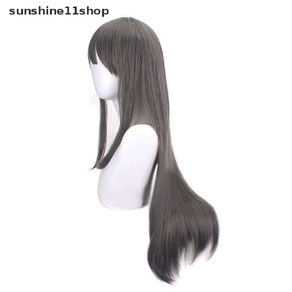 Wig Cosplay SHO Puella Magi Madoka Magica Akemi Homura Hitam Wig Lurus Panjang N