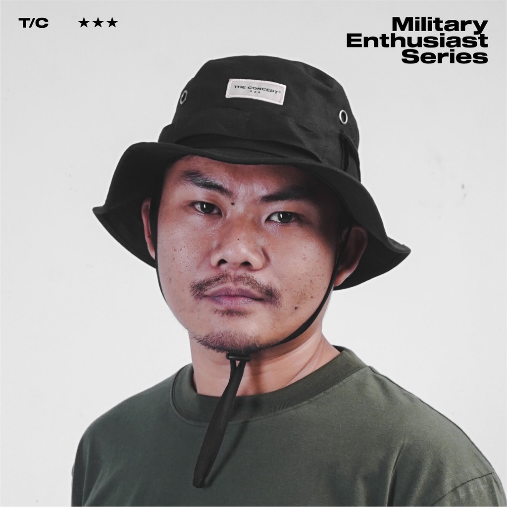 The Concept Jungle Hat Black