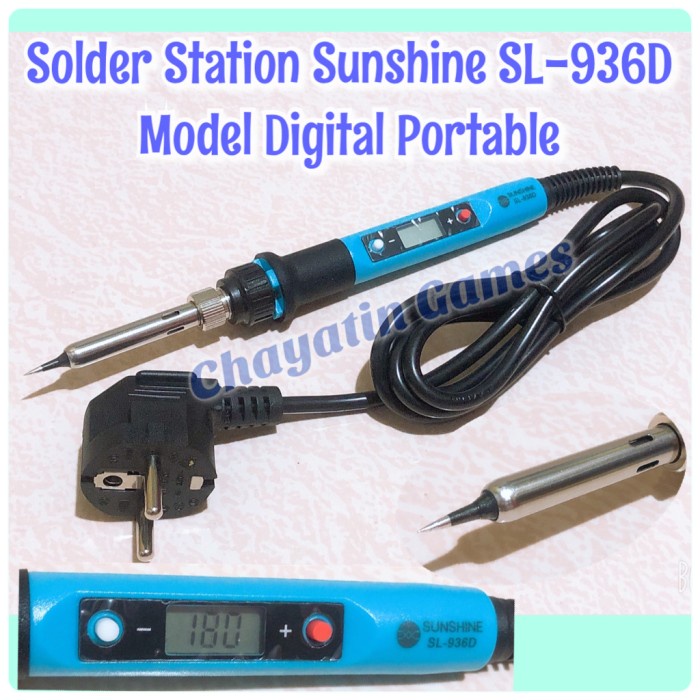 SOLDER STATION SUNSHINE SL-936D DAYA 80 - 120 WATT DIGITAL PORTABLE