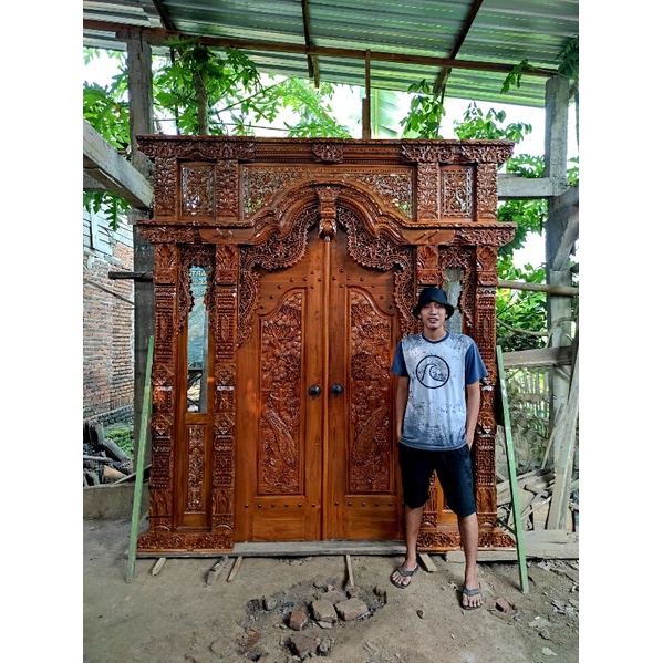 gebyok ukir pintu Realif berkualitas dan terlaris