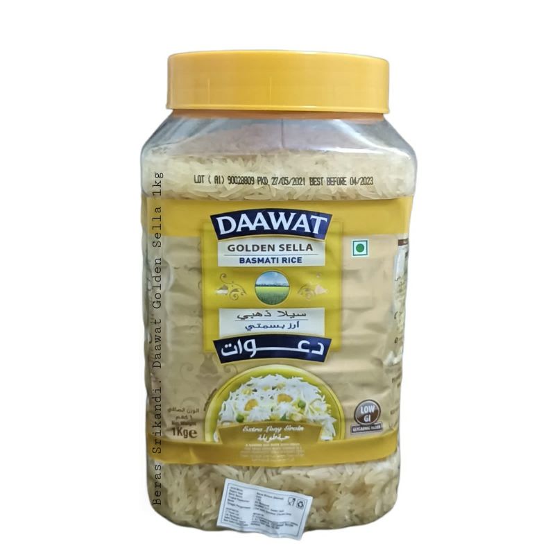 

beras basmati daawat golden sella toples 1 kg