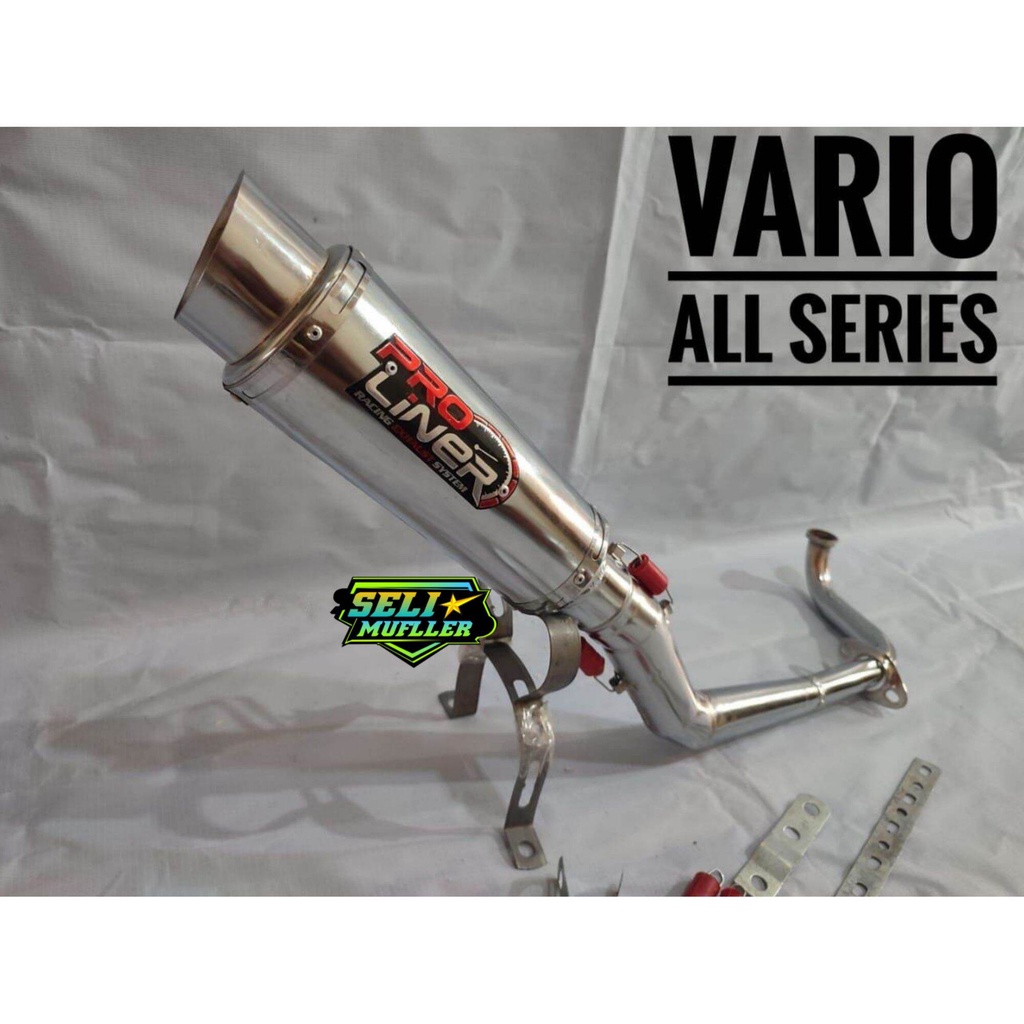 Knalpot racing Pro liner Vario all series/Vario 110 karbu/techno/vario 110 fi/vario 125 old/led/vari