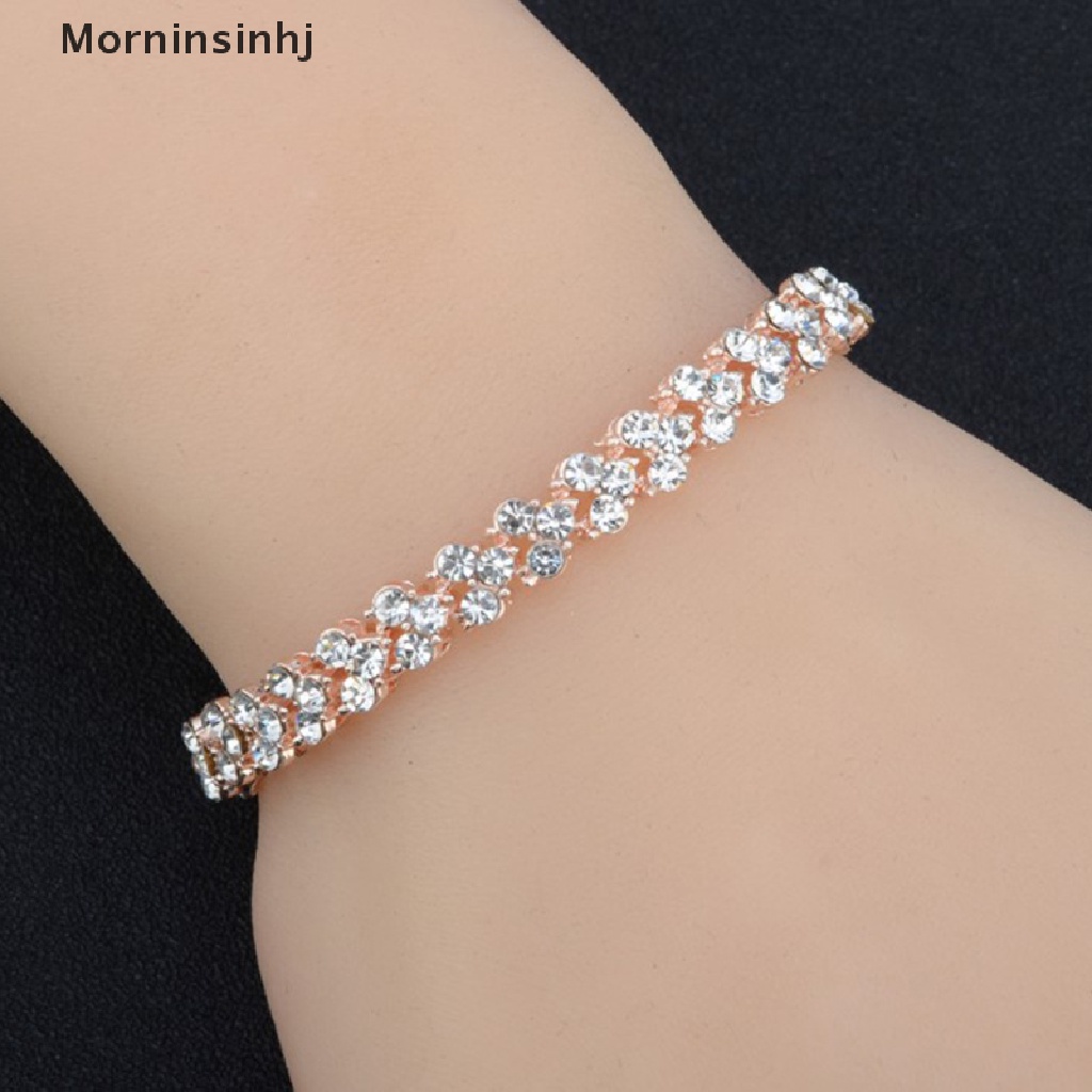 Mornin Gelang Kristal Penurun Berat Badan Gelang Rantai Emas Magnetik Perhiasan Perempuan Braceletle id