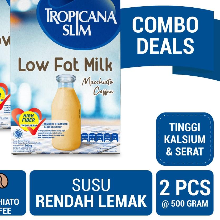 

✸ Twin Pack - Tropicana Slim Susu Low Fat Macchiato Coffee 500 gram - Bantu Turunkan Kolesterol ☑