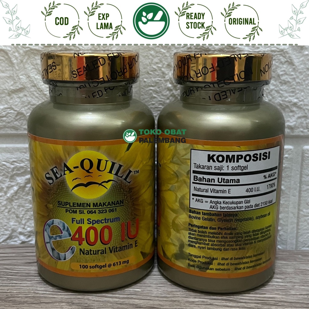 SEA QUILL VITAMIN E 400IU FULL SPECTRUM 100SOFTGEL VIT E SEA-QUILL 400