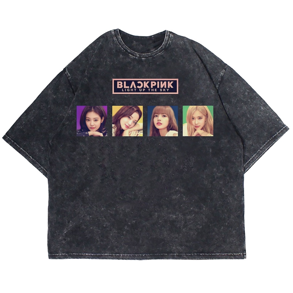 Patternmerch "Kaos blackpink homage" Oversize T-shirt | washed tee | kaos vintage