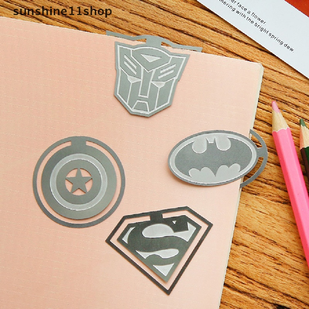 Sho 2Pcs Kreatif Kartun Logam Buku Penanda Liga Legenda Lucu Bookmark Untuk Buku Kertas Klip Hadiah Alat Tulis Kantor Sekolah Alat Tulis N