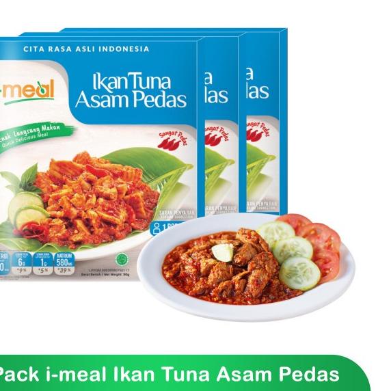 

▲ I-Meal Paket Tuna Asam Pedas Isi 3 Siap Saji ♣