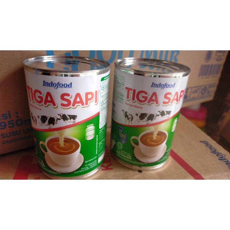 

indofood susu sapi kental manis merk tiga sapi 490ml