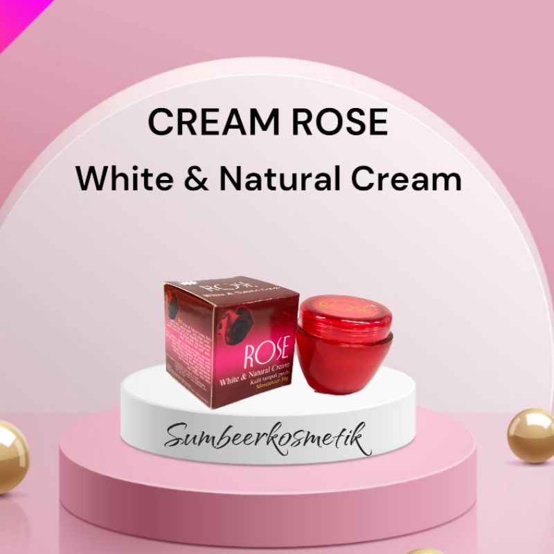 Cream rose 30gr // white &amp; natural Cream