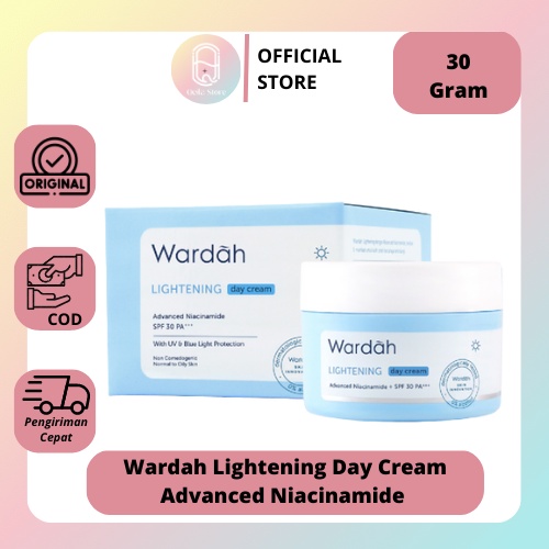 Qeila - Wardah Lightening Day Cream Advanced Niacinamide 30 g &amp; 20 g