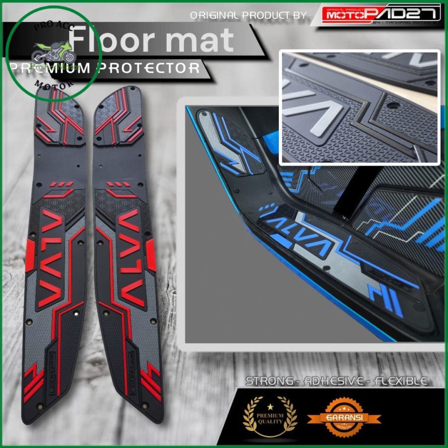 karpet motor panel step floor ALVA ONE motopad27 anti slip pro acc motor (bisa cod)