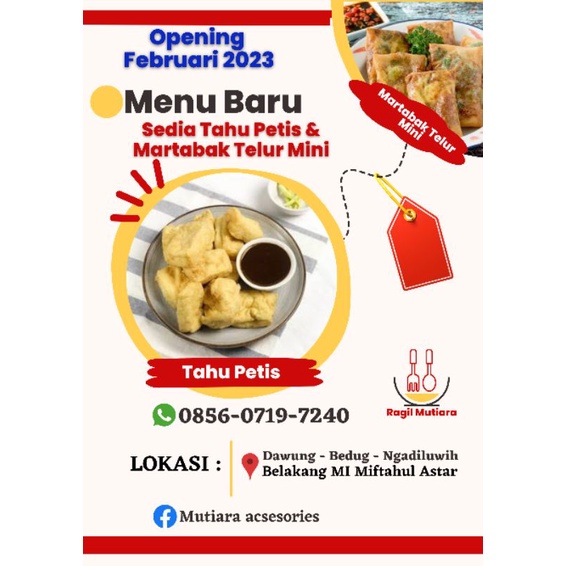 

martabak , tahu Petis, es permen karet.