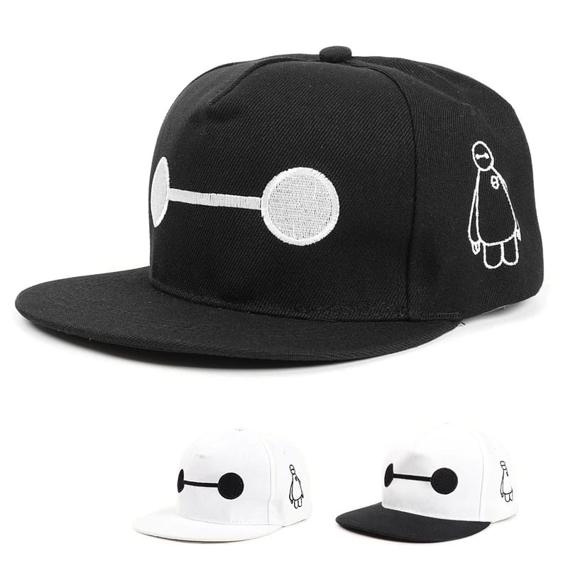 Topi anak snapback bordir baymax big hero6 topi anak hiphop baymax