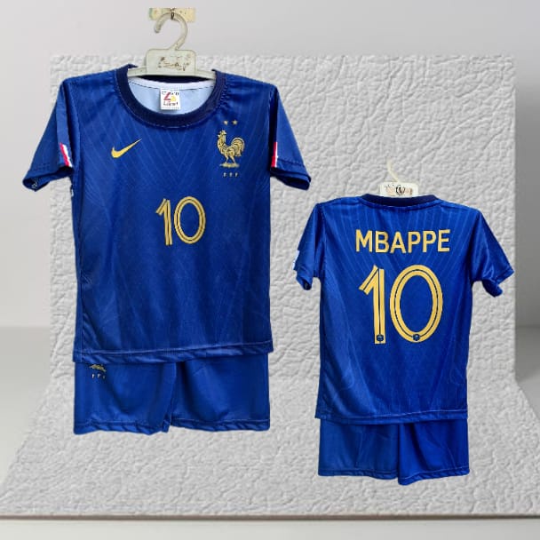 jersey france/jersey psg/jersey mbappe/setelan baju bola mbappe printing