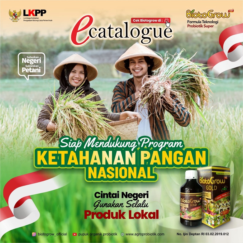 Pupuk Organik Bioto Grow Gold Kemasan 500 ml