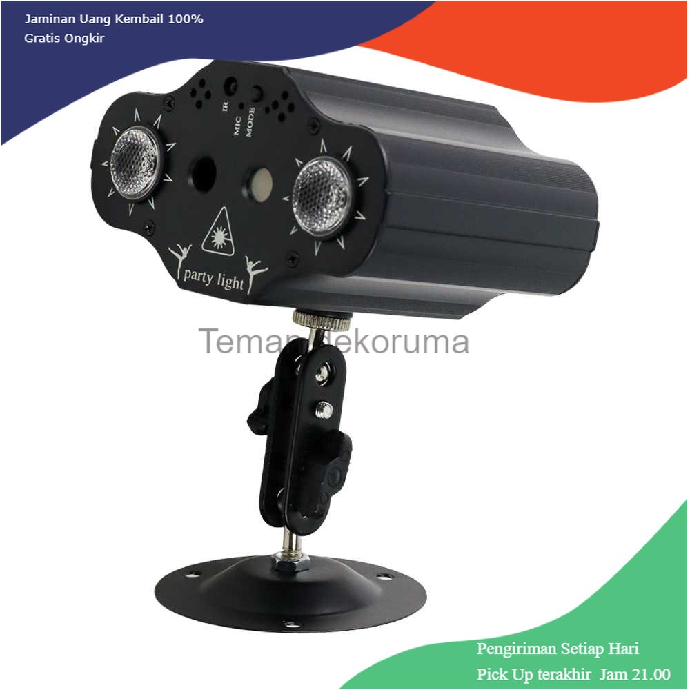 TD - LMP YUNFA Lampu Proyektor Disco Waterproof LED RGB 5V 10W with Remote - AL-001