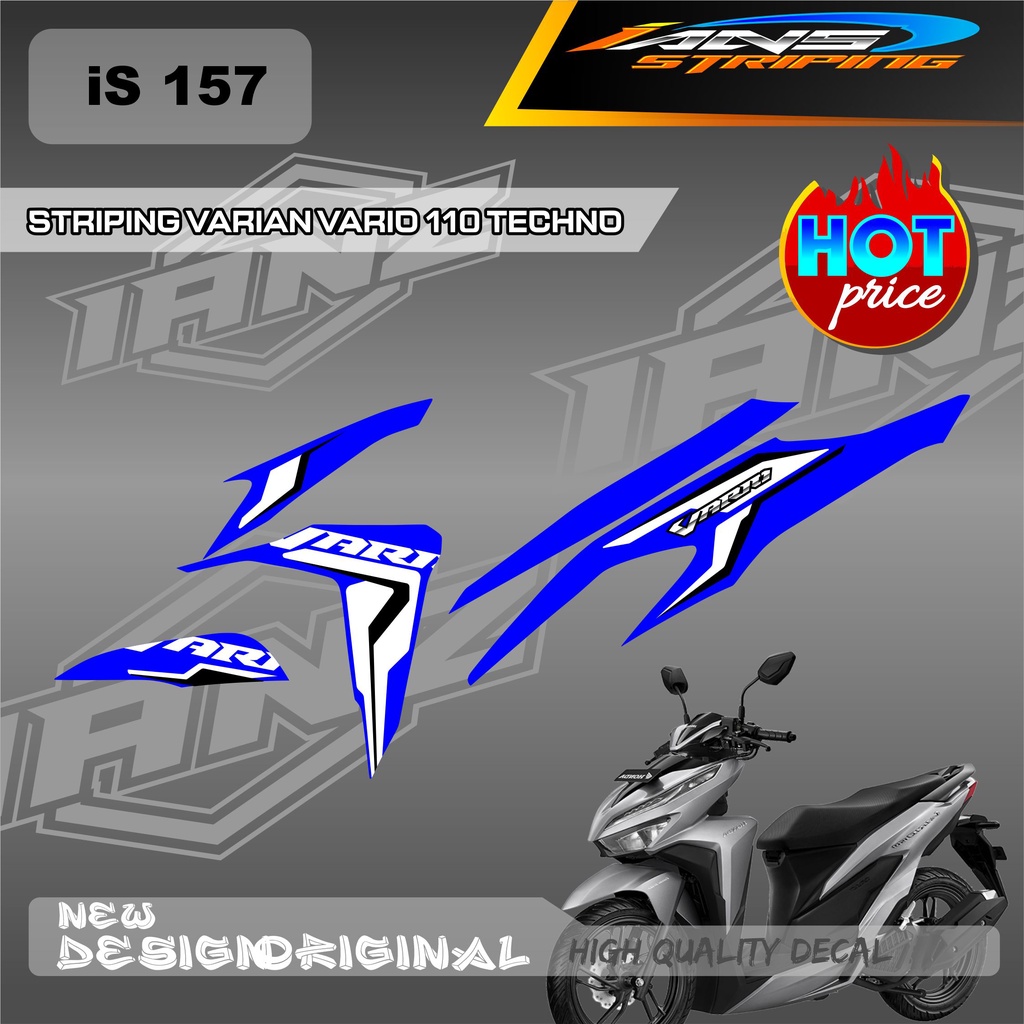 TERBARU DECAL STRIPING LIST VARIO TECHNO 110 OLD / HONDA VARIO TECHNO 110 MENGGUNKAN BAHAN BERKUALITAS /  TIDAK MUDAH PUDAR / DECAL KERETA VARIO TECHNO  IS157