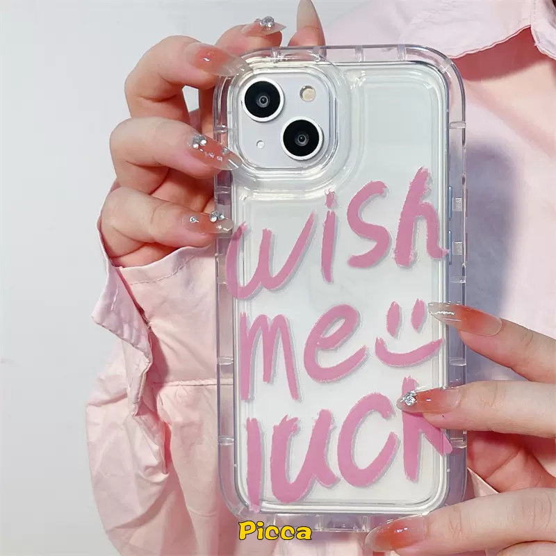 Case Pasangan Smiley Huruf Alfabet Sederhana Untuk Xiaomi Redmi Note10 8 11 10s 9 11s Redmi 12C 10C 9 10 A1 9T 10A 9A 9C NFC Note11 10 10s 9 POCO F4 Bening Lembut Shockproof Airbag Case