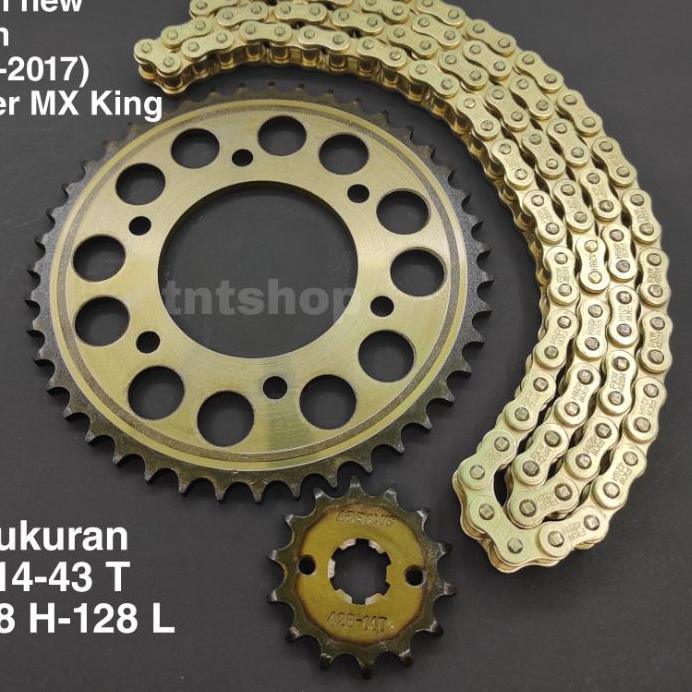 Gear Gir Satu Set Vixion - Vixion Old - Jupiter Mx King 150 Paket Gold Emas / Gearset Girset Gerset 