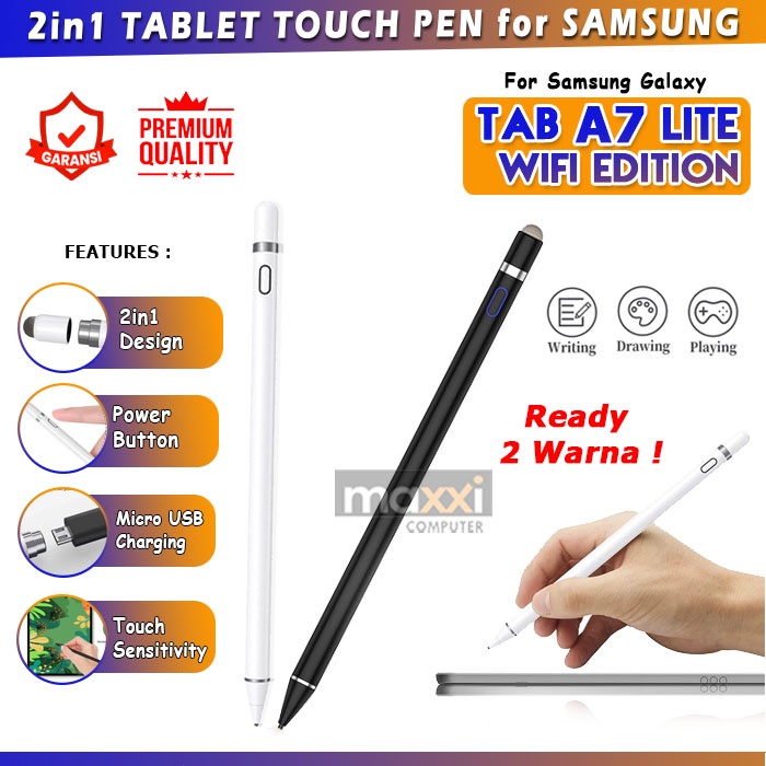 Samsung Galaxy Tab A7 Lite Wifi Edition 8,7 inch 2023 Tablet Stylus Stilus S Pen SPen Pencil Pensil Touch Screen Drawing Layar Sentuh