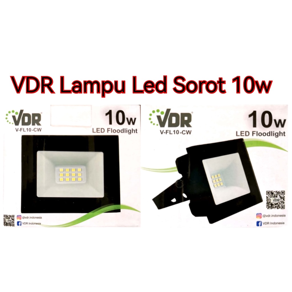 VDR Lampu LED Sorot Panel 10W 20W