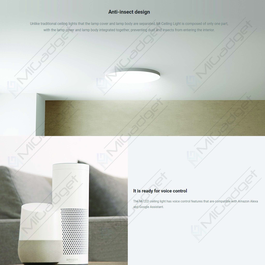 Xiaomi Mi LED Ceiling Light Lampu LED Langit-langit Plafon Hias