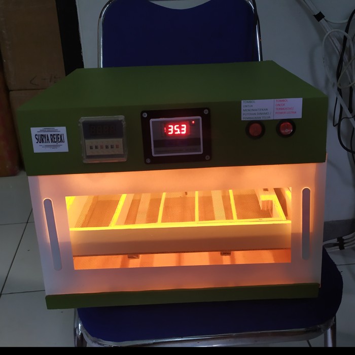 Mesin tetas telur full otomatis kapasitas 20 sampai 25 telur