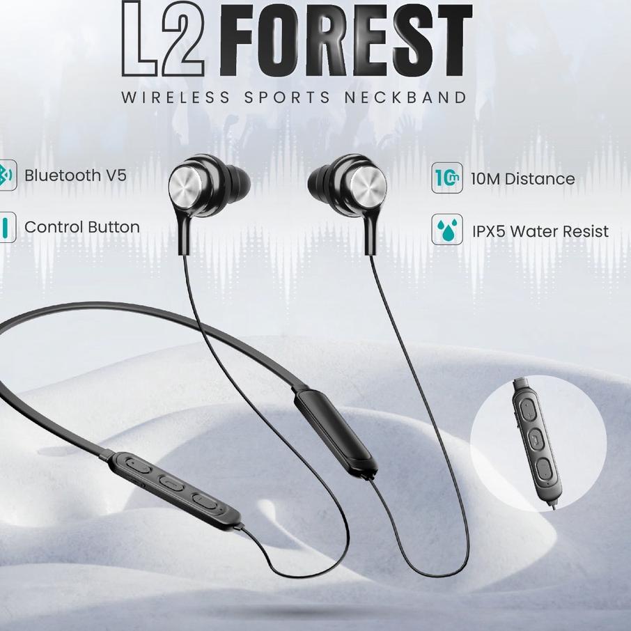 12.12 HARGA GROSIR Luna Earphone Wireless Bluetooth Neckband Magnetic Earbuds for Music Outdoor Spor