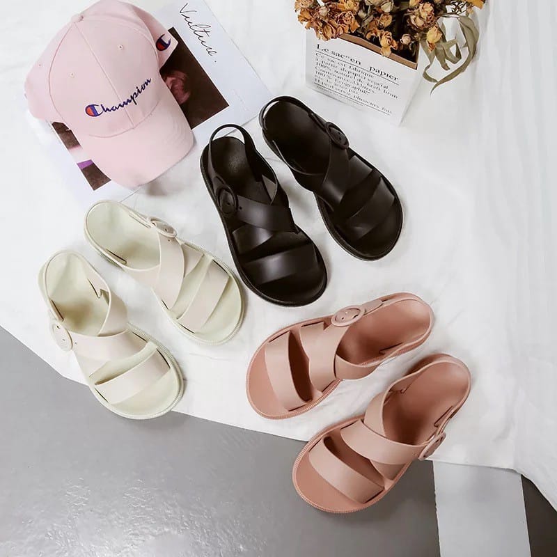 Sandal SLOP TALI GLADIATOR WANITA Jelly BALANCE Korean Style Anti Slip Eva Ringan Empuk Soft Slipper Unisex Sendal Melissa Wanita Pria Tebal Selop Sol EVA Phylon Elastic Nyaman