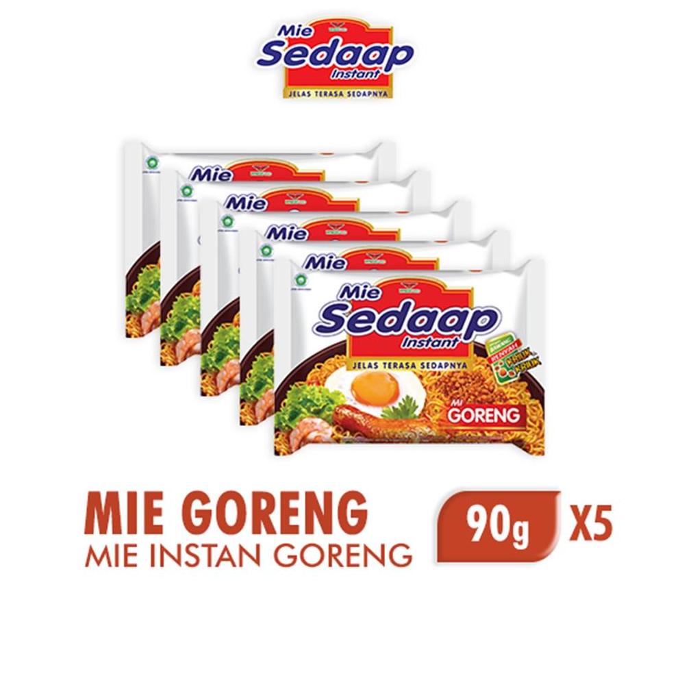 

【Penjualan Terbaik】✅COD Mie Sedaap Mie Instan Goreng 5 x 90 gr